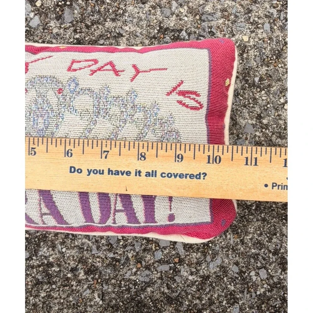Princess EVERY DAY IS TIARA DAY! Tapestry Small 12” Pillow Vintage
